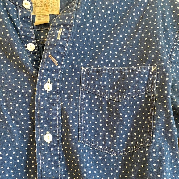 RRL Double RL Supply Co. Indigo Cotton Star women's worksheet - 4 - Picture 6 of 7